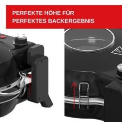 Eratec Minibackofen PM-27, Bis 400 Grad mit feuerfestem Naturstein/Pizza und Fladen uvm. in 3 Min