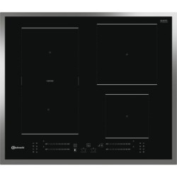 BAUKNECHT Backofen-Set BAKO4 PF16 BLACK, mit 2-fach-Teleskopauszug, Pyrolyse-Selbstreinigung