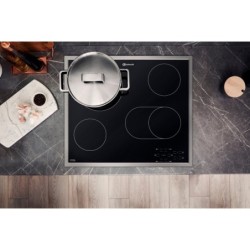 BAUKNECHT Backofen-Set BAKO4 HR6 BLACK, mit 2-fach-Teleskopauszug, Hydrolyse