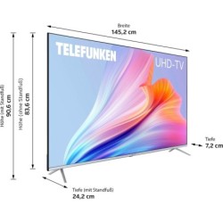 Telefunken D65V850M5CWHI LED-Fernseher (164 cm/65 Zoll, 4K Ultra HD, Smart-TV)