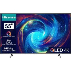 Hisense 55E77KQ PRO QLED-Fernseher (139 cm/55 Zoll, 4K Ultra HD, Smart-TV)