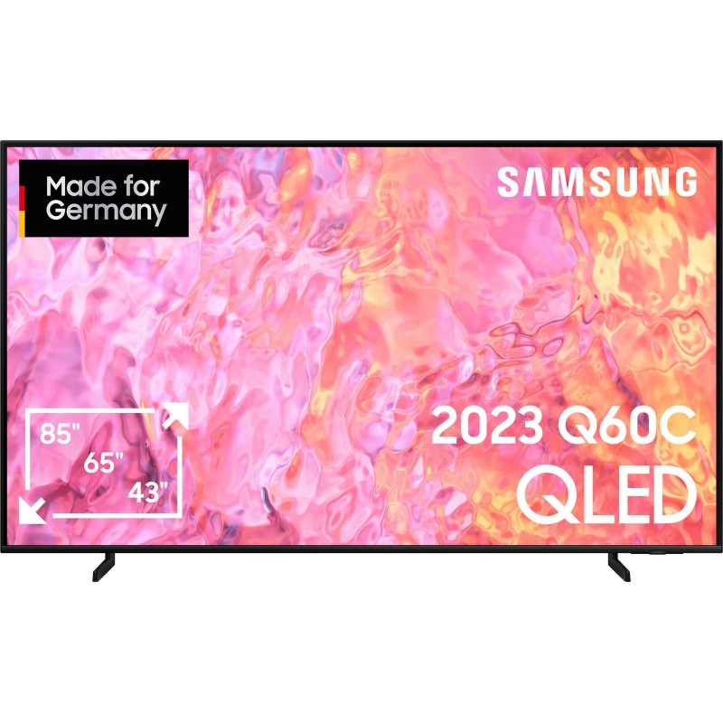 Samsung GQ65Q60CAU QLED-Fernseher (163 cm/65 Zoll, 4K Ultra HD, Smart-TV, 100% Farbvolumen mit Quantum Dots, AirSlim, Gaming Hub, Quantum HDR)