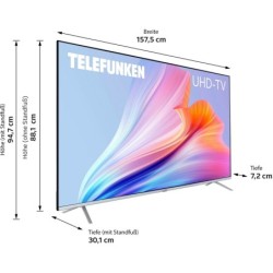 Telefunken D70V850M5CWH LED-Fernseher (177 cm/70 Zoll, 4K Ultra HD, Smart-TV, Alexa Built-In, Dolby Atmos, USB-Recording)