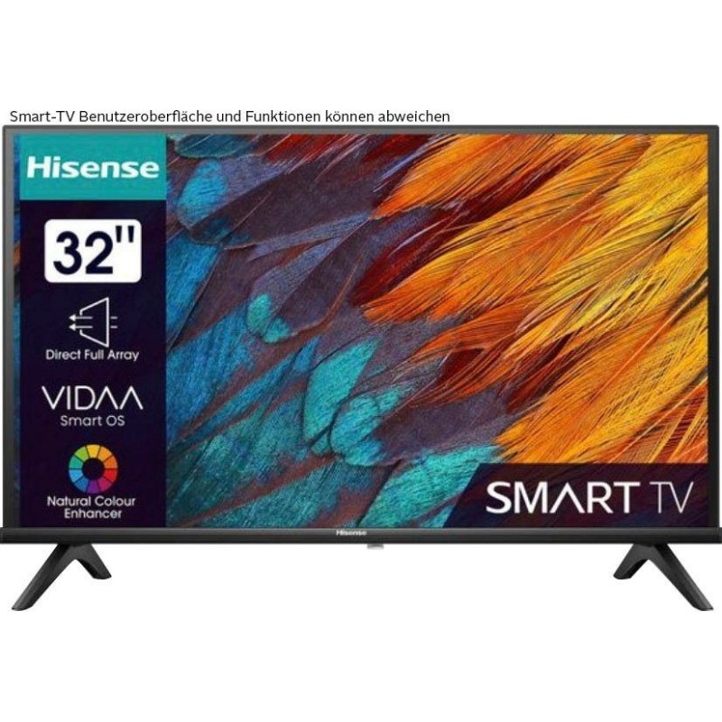 Hisense 32E41KT LED-Fernseher (80 cm/32 Zoll, HD, Alexa Built-In, Game Mode, Hotel Mode, Smart-TV,Triple Tuner DVB-T2 / T/C / S2 / S)