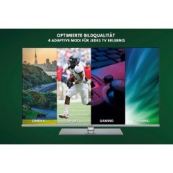 Hanseatic 55Q850UDS QLED-Fernseher (139 cm/55 Zoll, 4K Ultra HD, Android TV, Smart-TV)