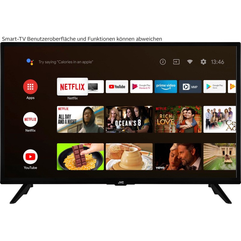 JVC LT-32VAH3255 LED-Fernseher (80 cm/32 Zoll, HD ready, Android TV, Smart-TV)