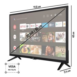 JVC LT-32VAH3255 LED-Fernseher (80 cm/32 Zoll, HD ready, Android TV, Smart-TV)