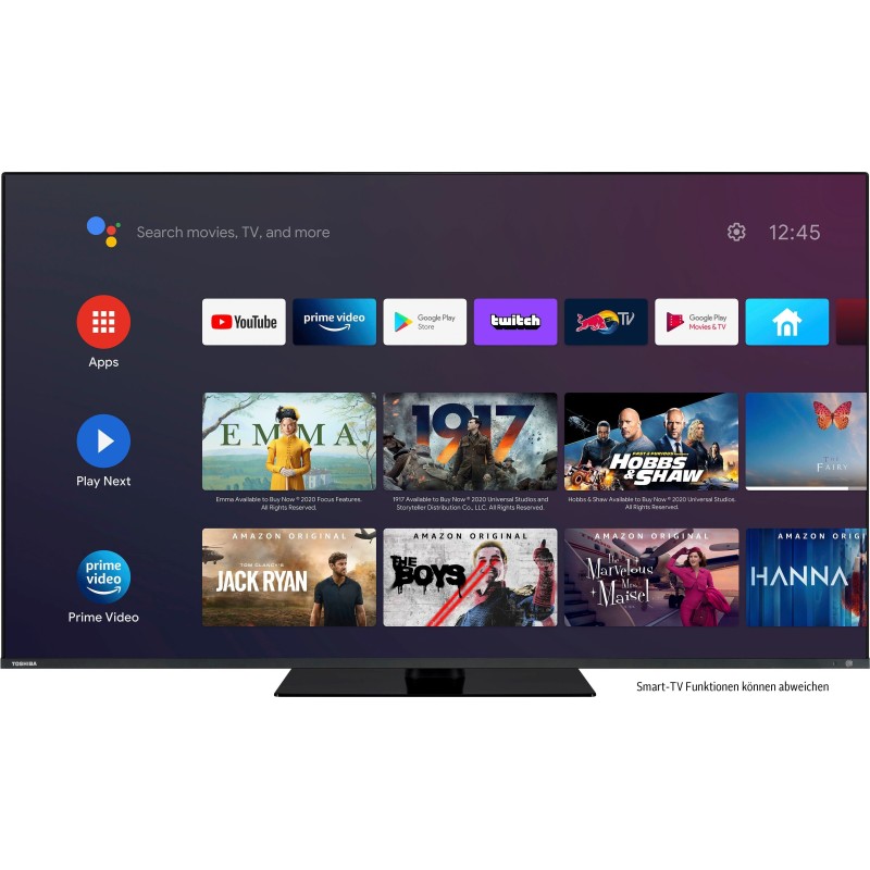 Toshiba 55QA7D63DG LED-Fernseher (139 cm/55 Zoll, 4K Ultra HD, Android TV, Smart-TV)