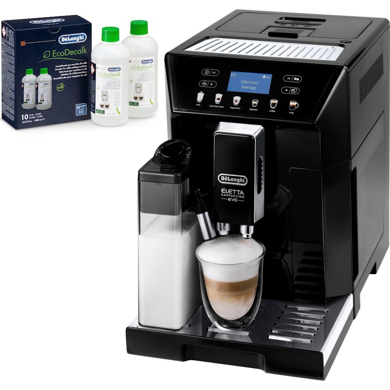 De'Longhi Kaffeevollautomat ECAM 46.860.B Eletta Evo, schwarz, inkl. Pflegeset im Wert von € 31,99 UVP