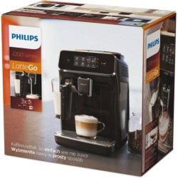 Philips Kaffeevollautomat 2200 Serie EP2231/40 LatteGo, klavierlackschwarz