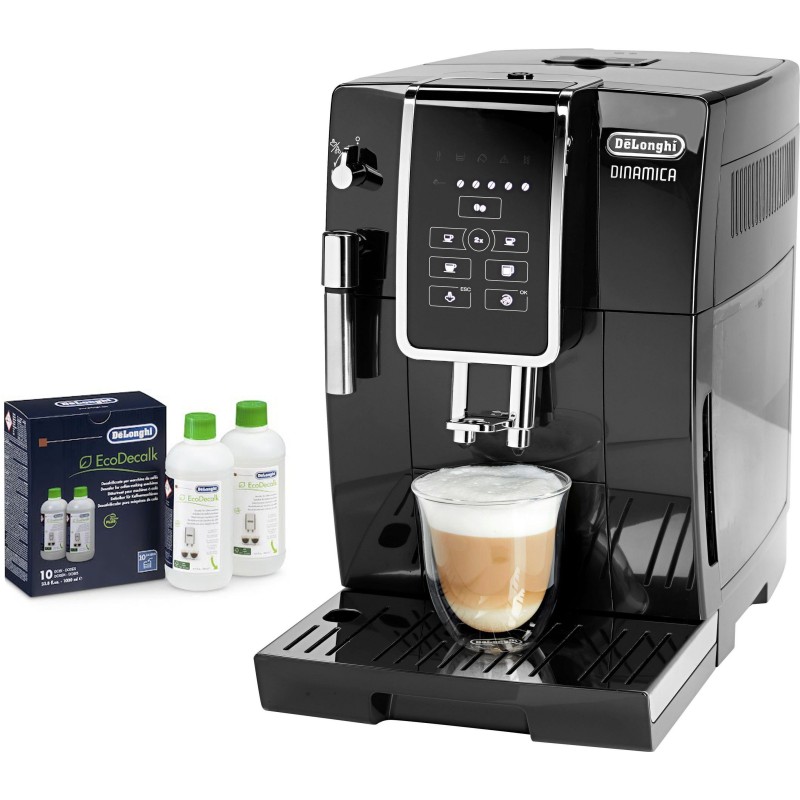 De'Longhi Kaffeevollautomat Dinamica ECAM 358.15.B, Sensor-Bedienfeld, inkl. Pflegeset im Wert von € 31,99 UVP