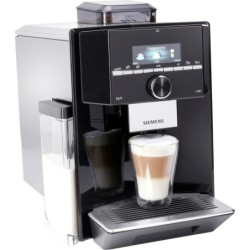 SIEMENS Kaffeevollautomat EQ.9 s300 TI923509DE, schwarz/Edelstahl, extra leise, autom. Milchsystem-Reinigung, bis zu 6 Profile