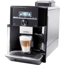 SIEMENS Kaffeevollautomat EQ.9 s300 TI923509DE, schwarz/Edelstahl, extra leise, autom. Milchsystem-Reinigung, bis zu 6 Profile