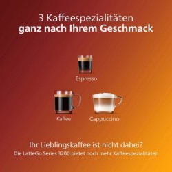 Philips Kaffeevollautomat 2200 Serie EP2231/40 LatteGo, klavierlackschwarz