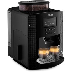 Krups Kaffeevollautomat EA8150, Arabica Display, LCD-Display, Speichermodus, Dampfdüse für Cappuccino