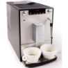 Melitta Kaffeevollautomat Solo® & Milk E953-202, silber/schwarz, Café crème & Espresso per One Touch, Düse für Milchschaum