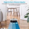 Medion® Nass-Trocken-Saugroboter Saug- und Wischroboter mit Absaugstation (X21 SW), App Steuerung und automatische Entleerung