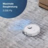 ECOVACS Nass-Trocken-Saugroboter DEEBOT T9+, 50 W, 3000PA, DToF-Laser, Absaugstation, für alle Fussbodenarten, Weiss