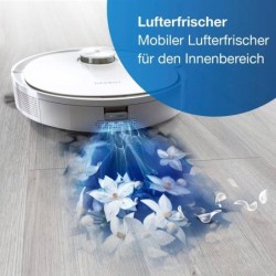 ECOVACS Nass-Trocken-Saugroboter DEEBOT T9+, 50 W, 3000PA, DToF-Laser, Absaugstation, für alle Fussbodenarten, Weiss