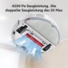 Roborock Saugroboter Q7 MAX, 58 W, beutellos,4200Pa, Selbstaufladender RoboterStaubsauger, mit No-Go-Zonen, Alexa & App Connect(S5 max Aktualisierung)