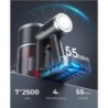 Laresar Hand-und Stielstaubsauger Elite 5, 400,00 W, beutellos, Anzeige, 360°Drehbar, 55 Minuten, Anti-Tangle, Auto-Stauberkennung