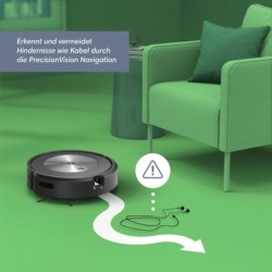 iRobot Saugroboter Roomba® j7 (j7158), beutellos, WLAN-fähig, Kartierung, Objekterkennung