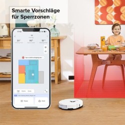 Roborock Nass-Trocken-Saugroboter S8, 69 W, 6000 pa, DuoRoller-Bürste, Reactive 3D-Hindernisumgehung, Vibrations-Hebemop, Intelligenter für Hartböden,Tierhaare,Teppiche, Kindersicherung APP Control, Upgrade von Roborock S7, VS S7 Maxv